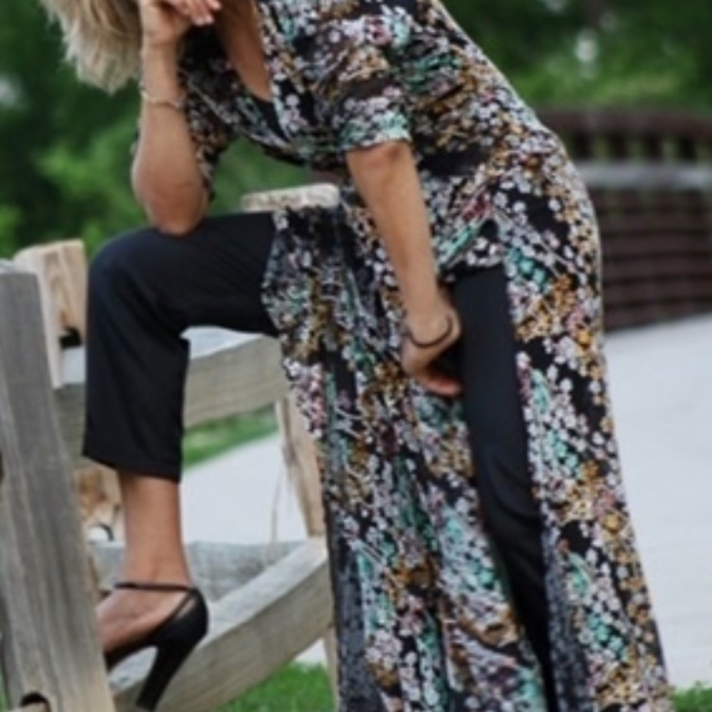 Anthropologie boho chic Moulinette Soeurs floral jumpsuit size 2